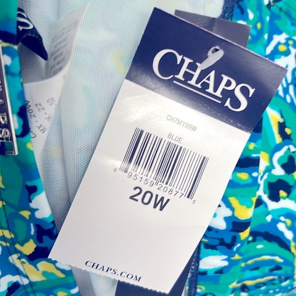 Chaps Blue and Green Paisley Bikini - Picture 3 of 5